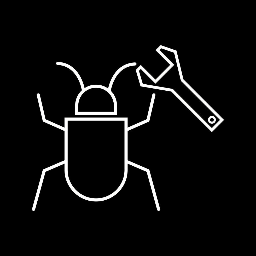 Beautiful Bug fixing vector line icon