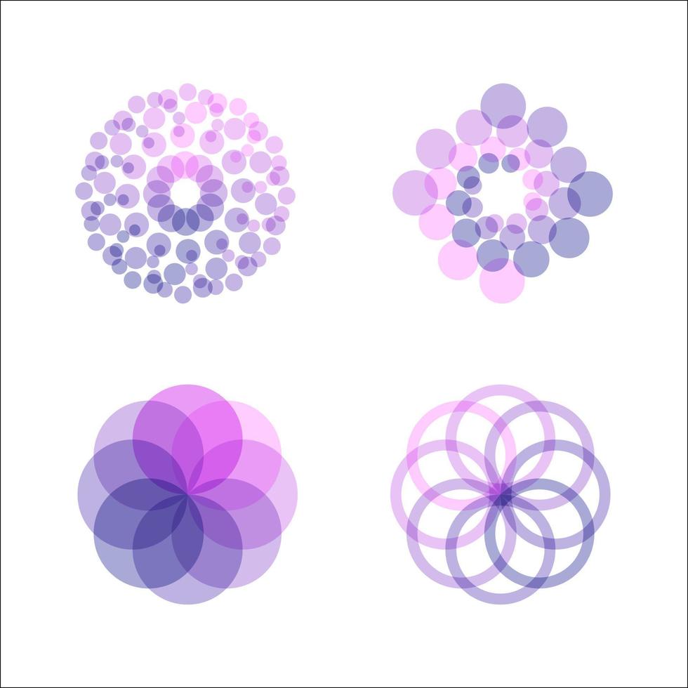 stock vector illustration set of abstract sign