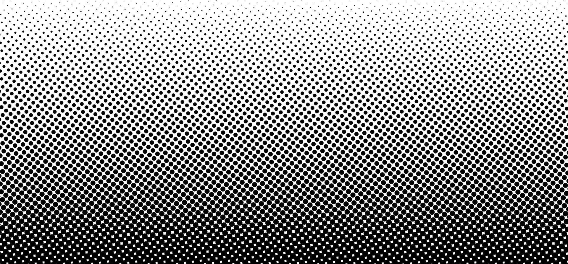 Black and white dot pattern in pop art style for print and decoration. Vector illustration.