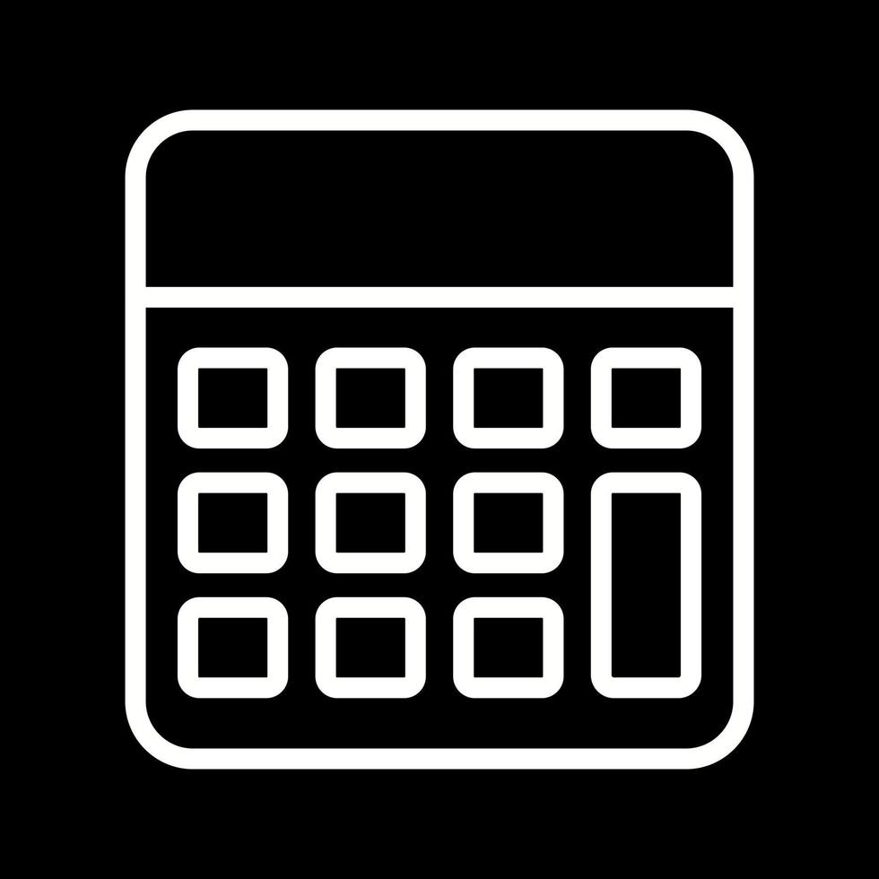 Beautiful Calculator vector line icon