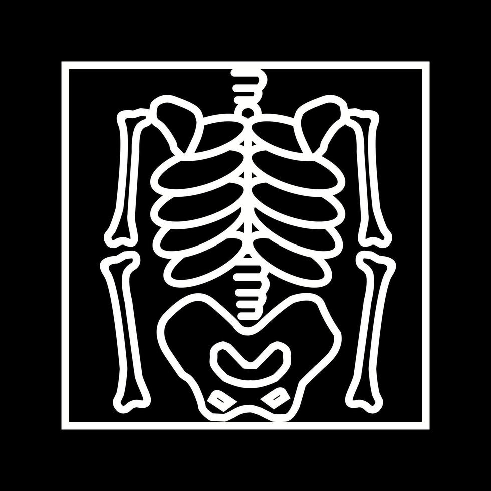 Beautiful skeleton vector line icon