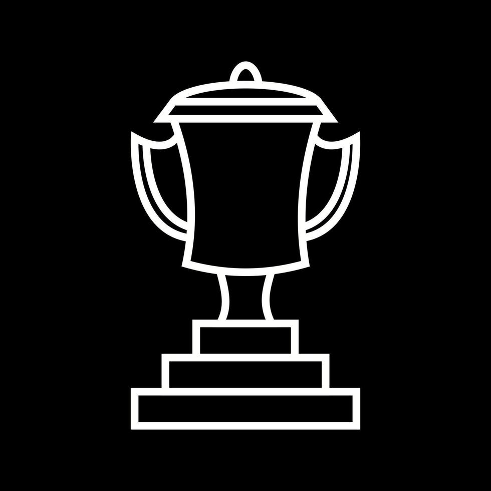 Beautiful Trophy vector line icon