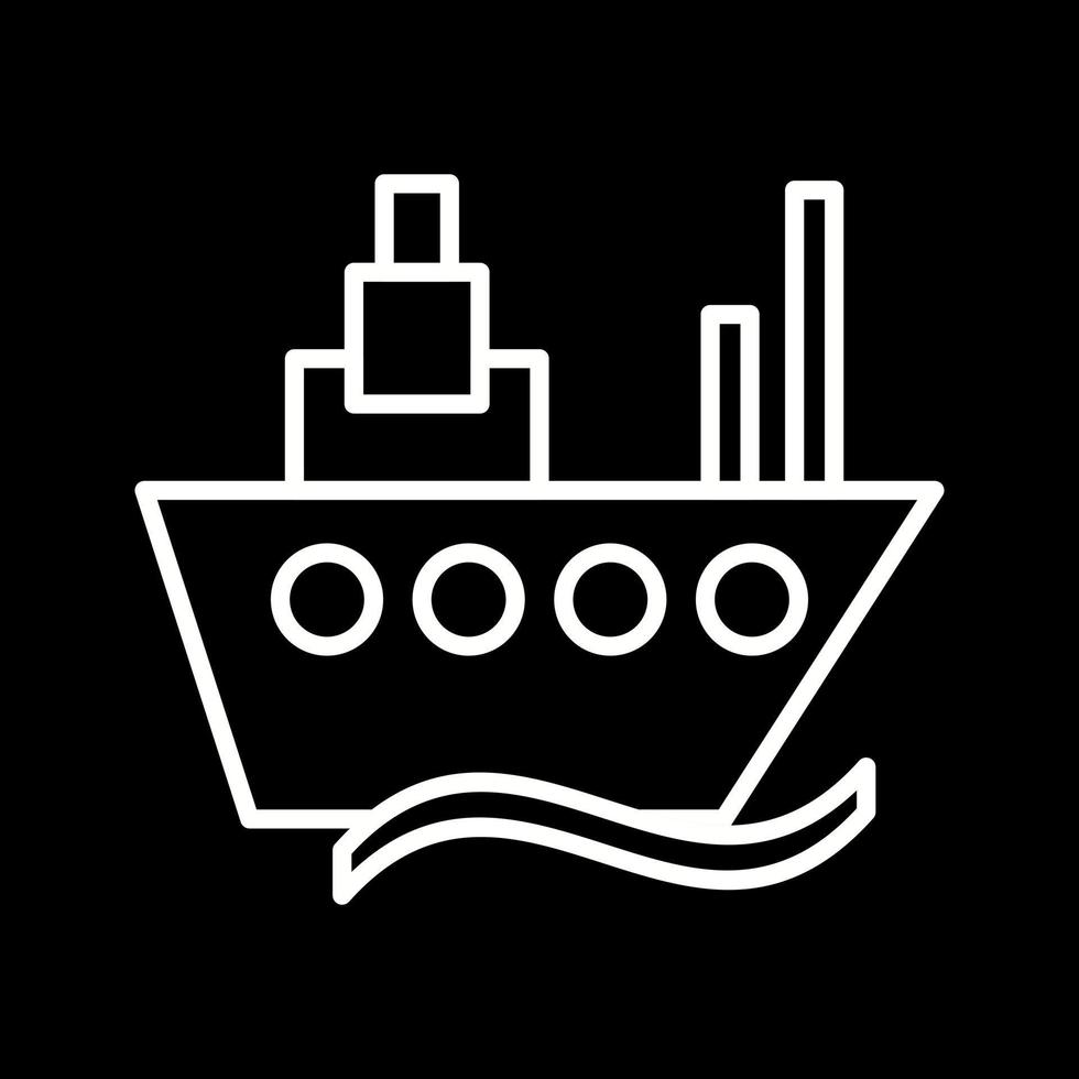 Beautiful Ship Vector line icon