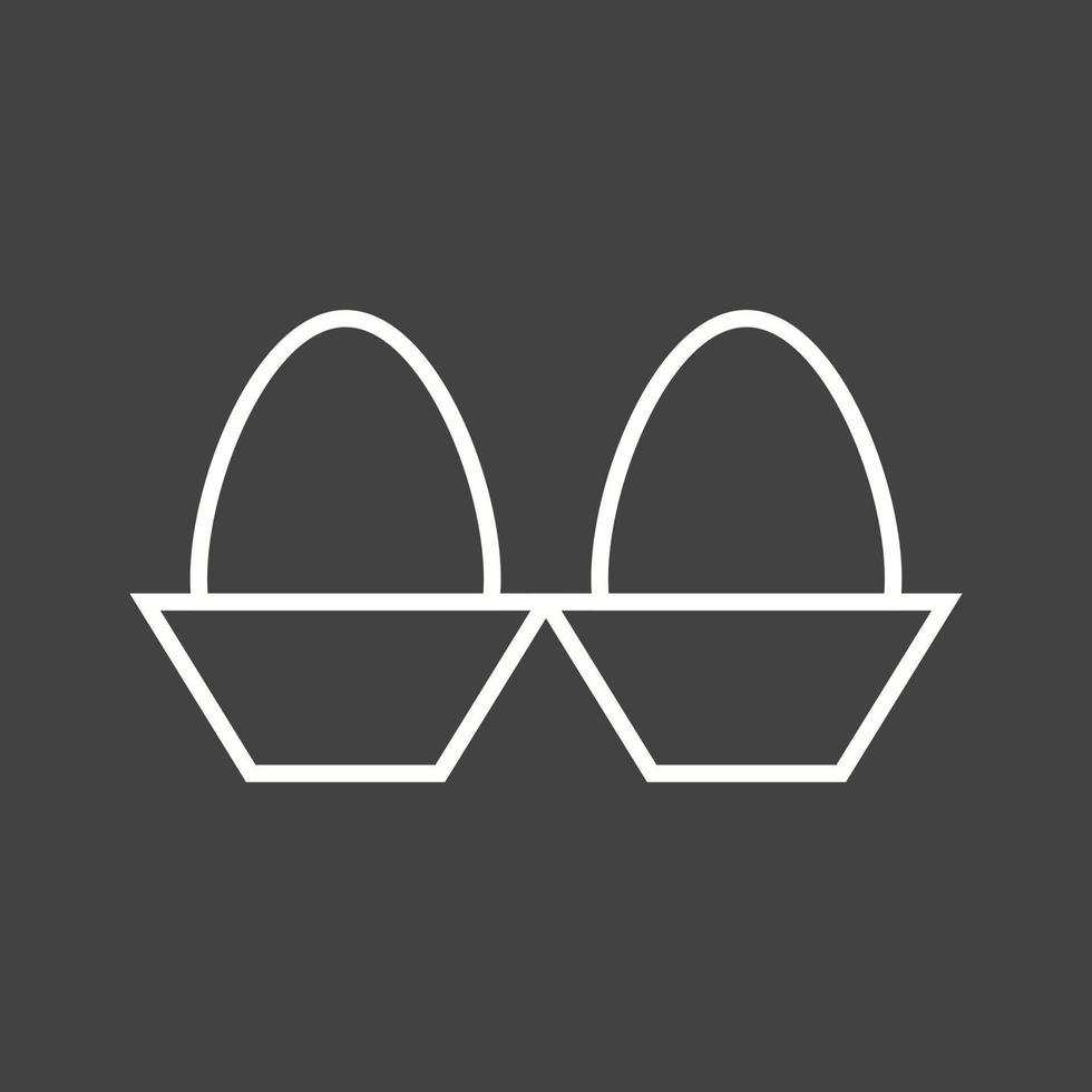 Beautiful Eggs Line Vector Icon