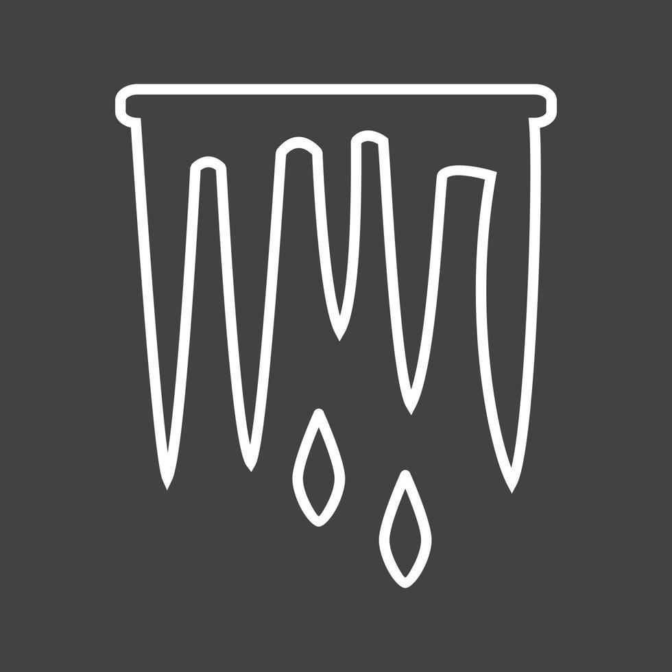 Beautiful Icicle Line Vector Icon