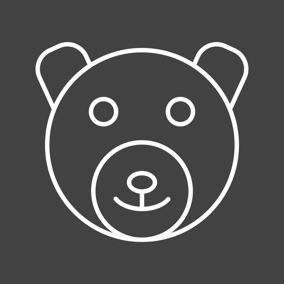 Beautiful Bear Line Vector Icon