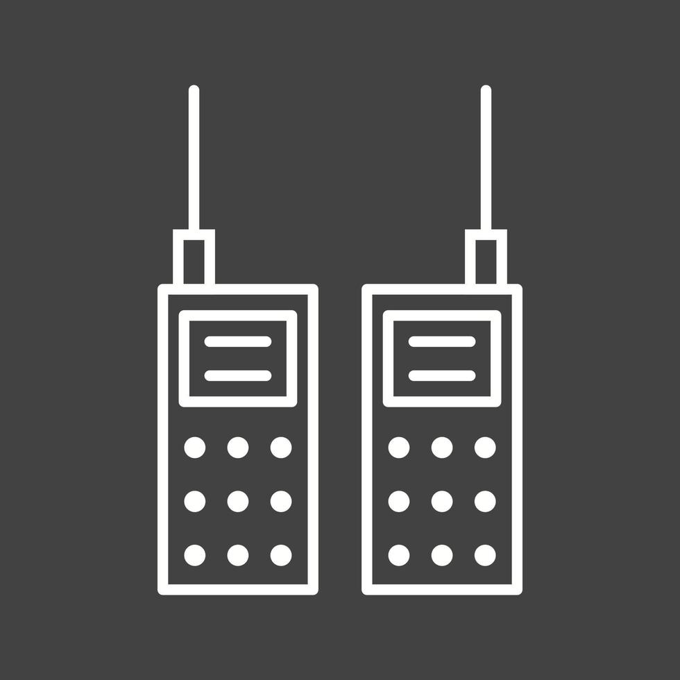 Beautiful Walkie Talkie Line Vector Icon