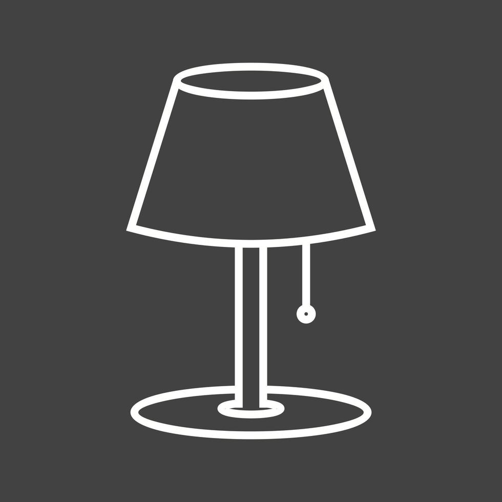 Beautiful Line Table lamp Vector Icon