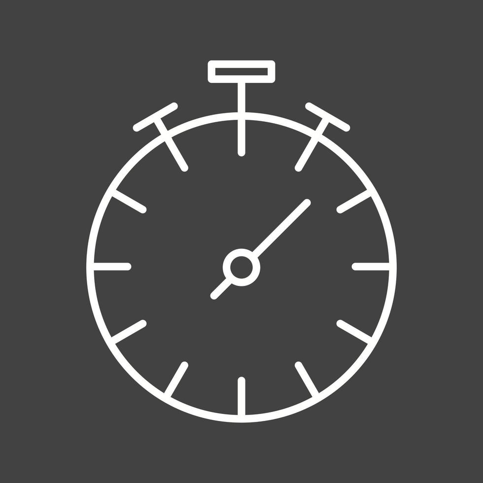 Beautiful Clock Line Vector Icon
