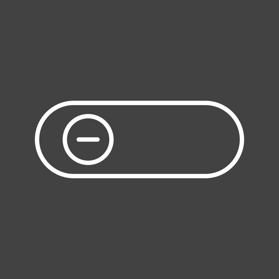 Beautiful Slide Button Line Vector Icon