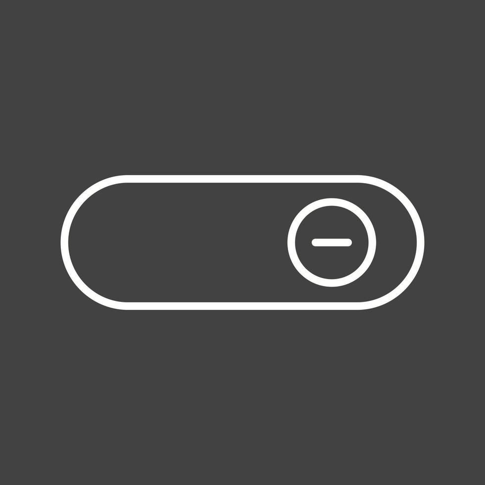 Beautiful Slide button Line Vector Icon