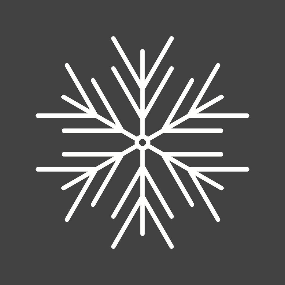 Beautiful Snowflake Line Vector Icon