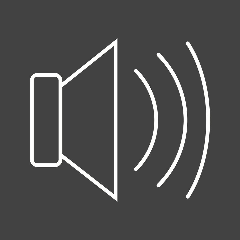 Beautiful Loud Speaker Line Vector Icon