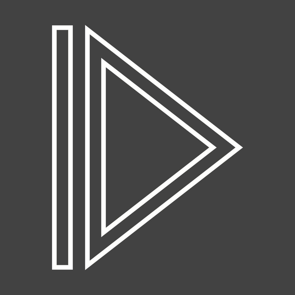 Beautiful Arrow Next Line Vector Icon