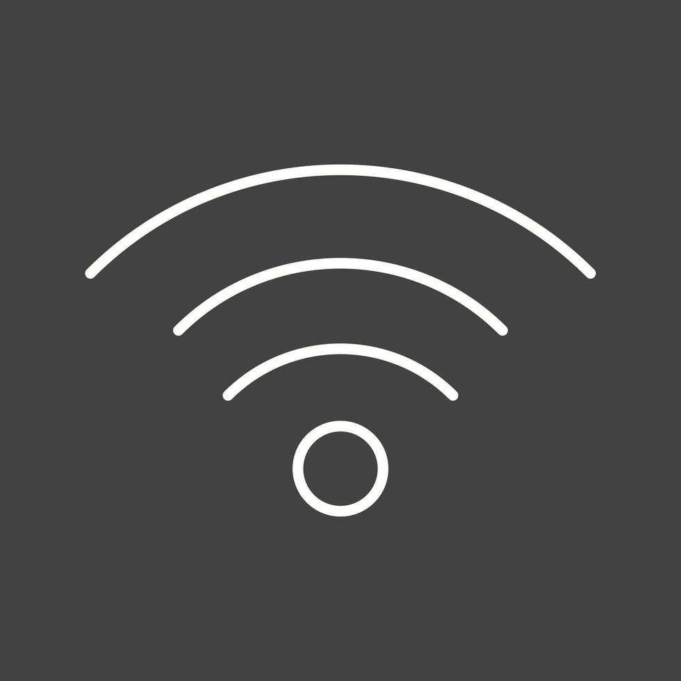 Beautiful Wifi Signal Line Vector Icon