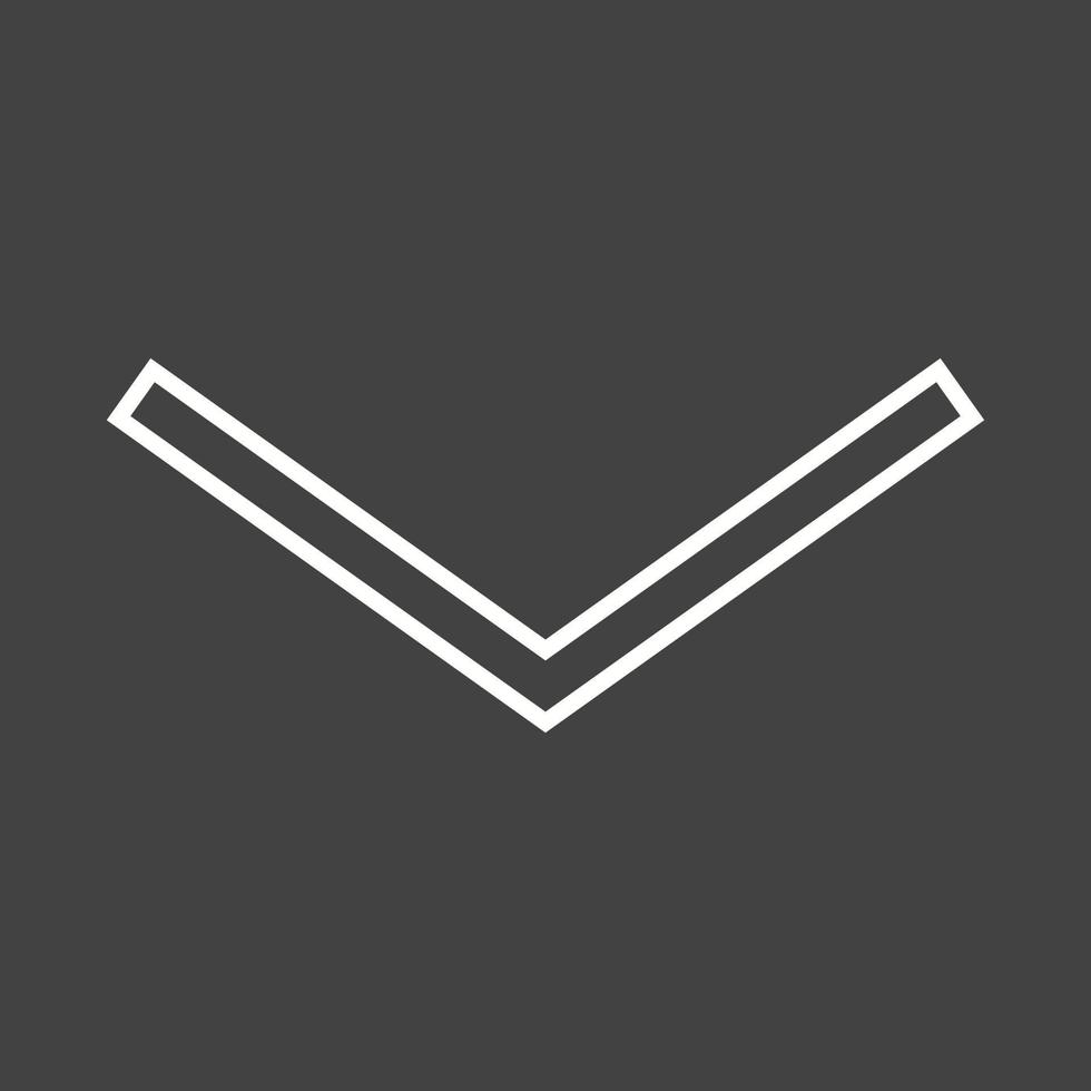 Beautiful Arrow Down Line Vector Icon