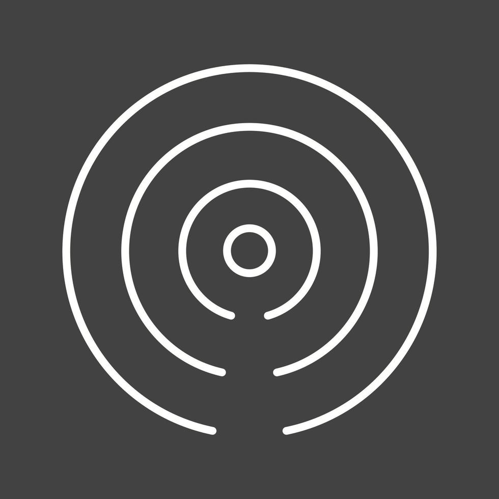 Beautiful Hotspot Signal Line Vector Icon