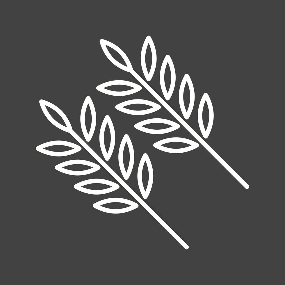 Beautiful Wheat Line Vector Icon