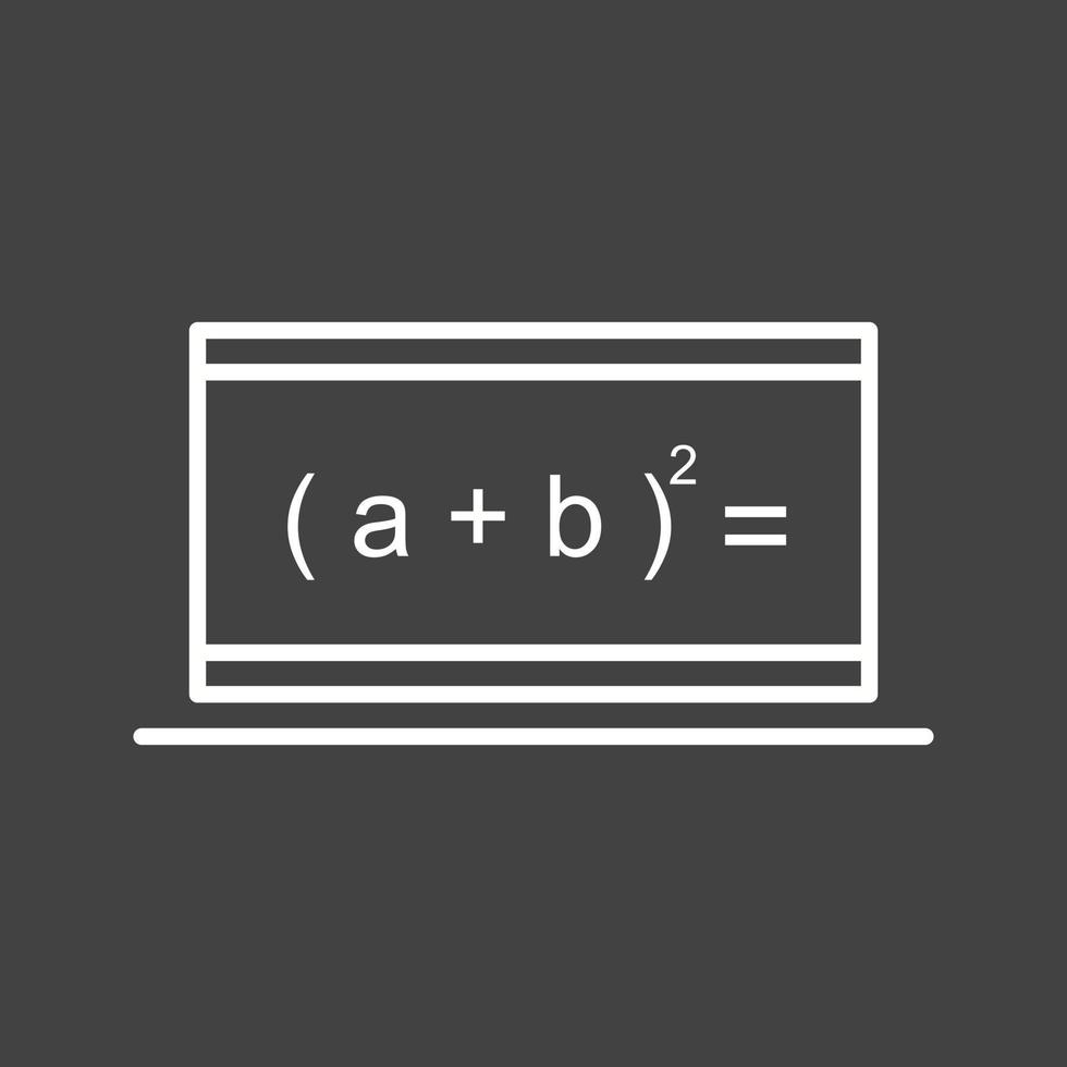 Beautiful Online Formula Line Vector Icon