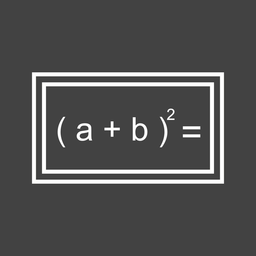 Beautiful Formula Line Vector Icon