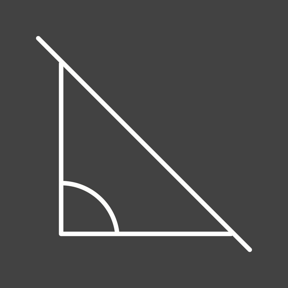 Beautiful Angle Line Vector Icon