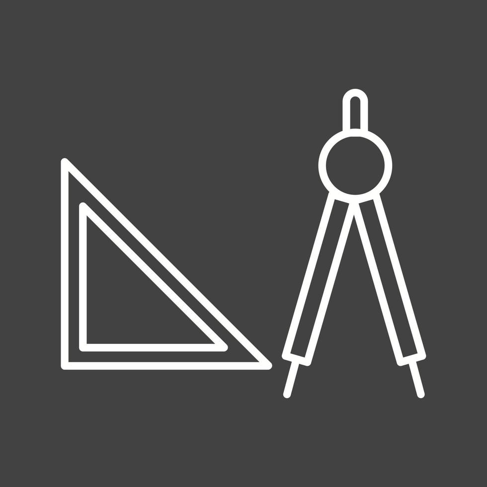 Beautiful Geometry Tools Line Vector Icon