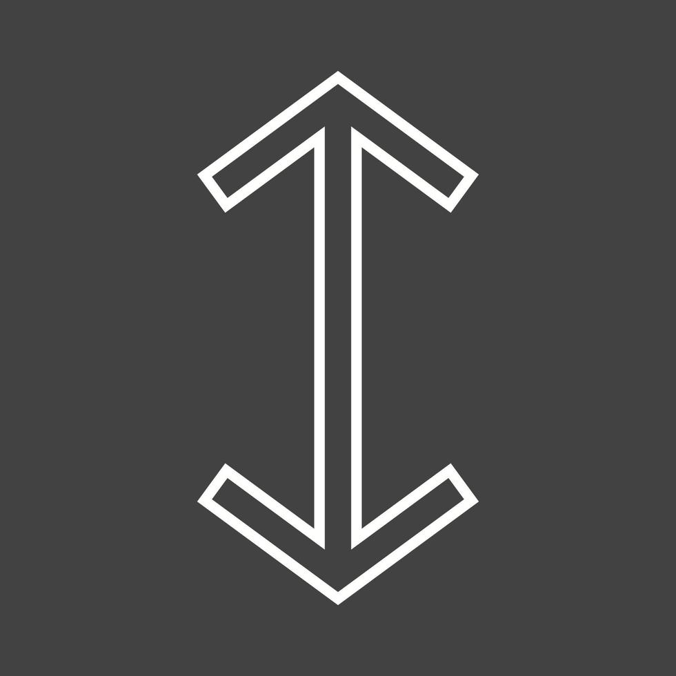 Beautiful Up Down Line Vector Icon
