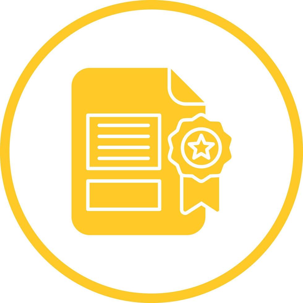 Certificate Vector Icon