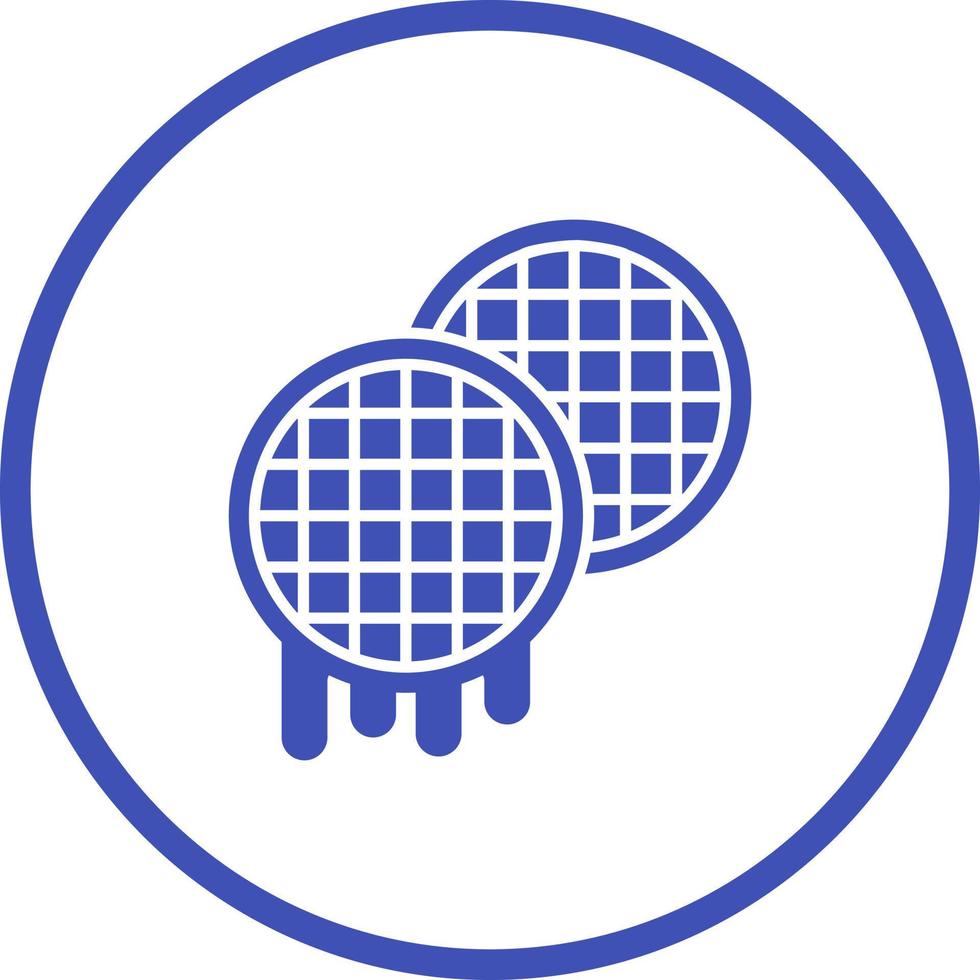 Waffle Vector Icon