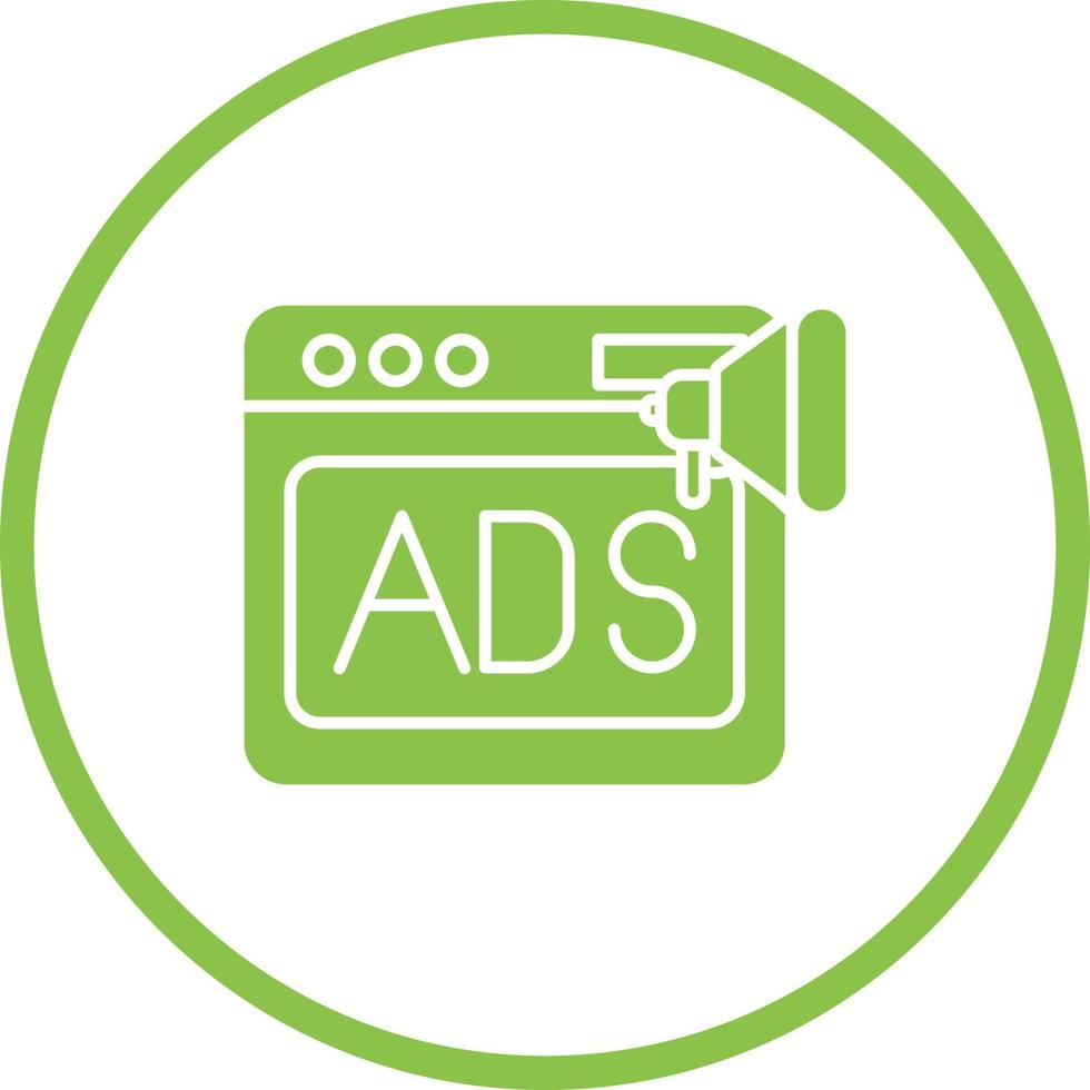 Native Advertising Vector Icon