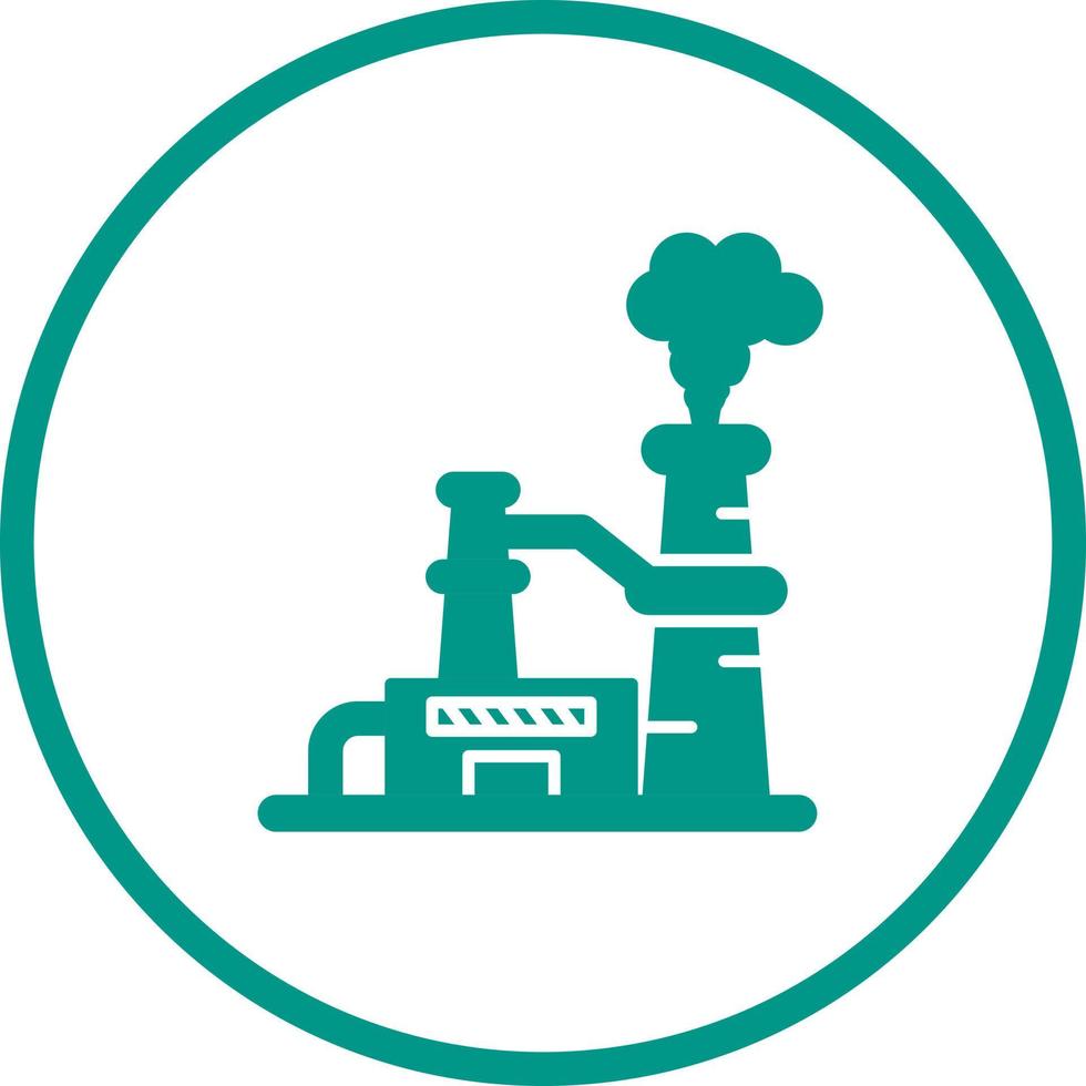Nuclear Plant Vector Icon