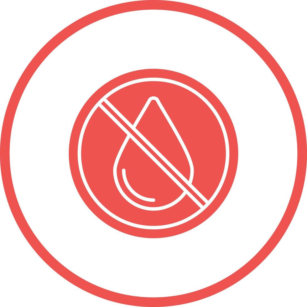 No Water Vector Icon