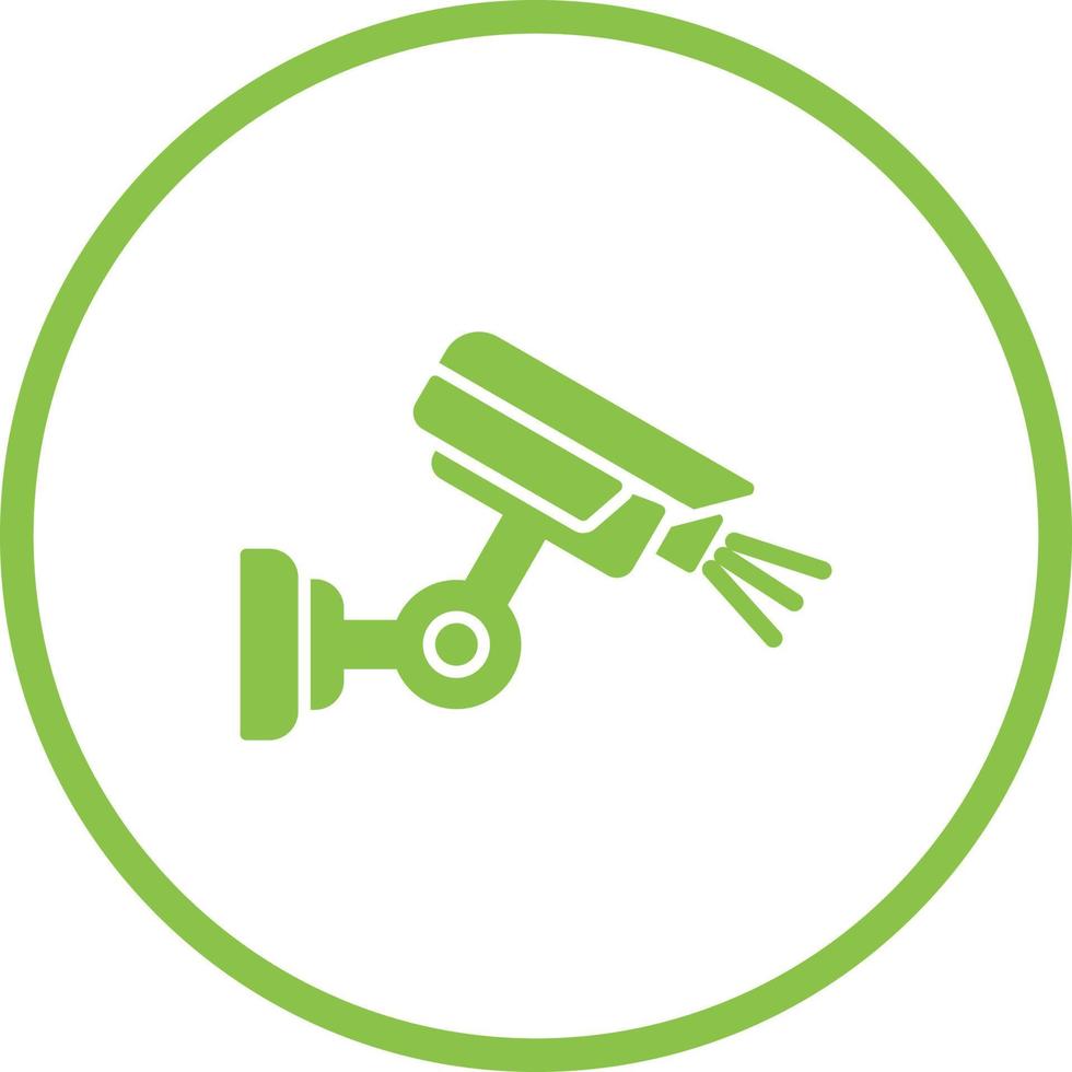 icono de vector de cámara de seguridad