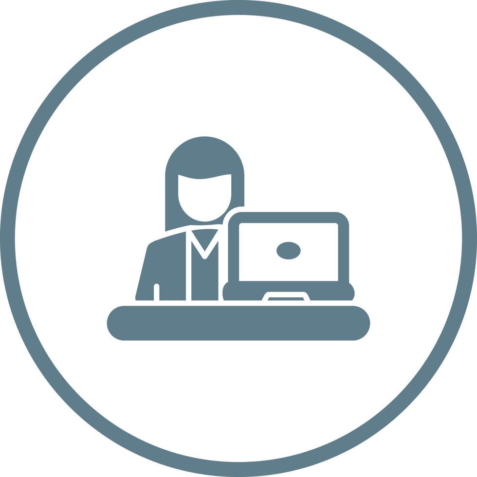 Telecommuting Vector Icon