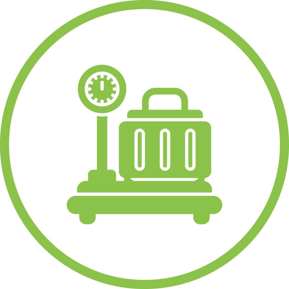 Luggage Scale Vector Icon