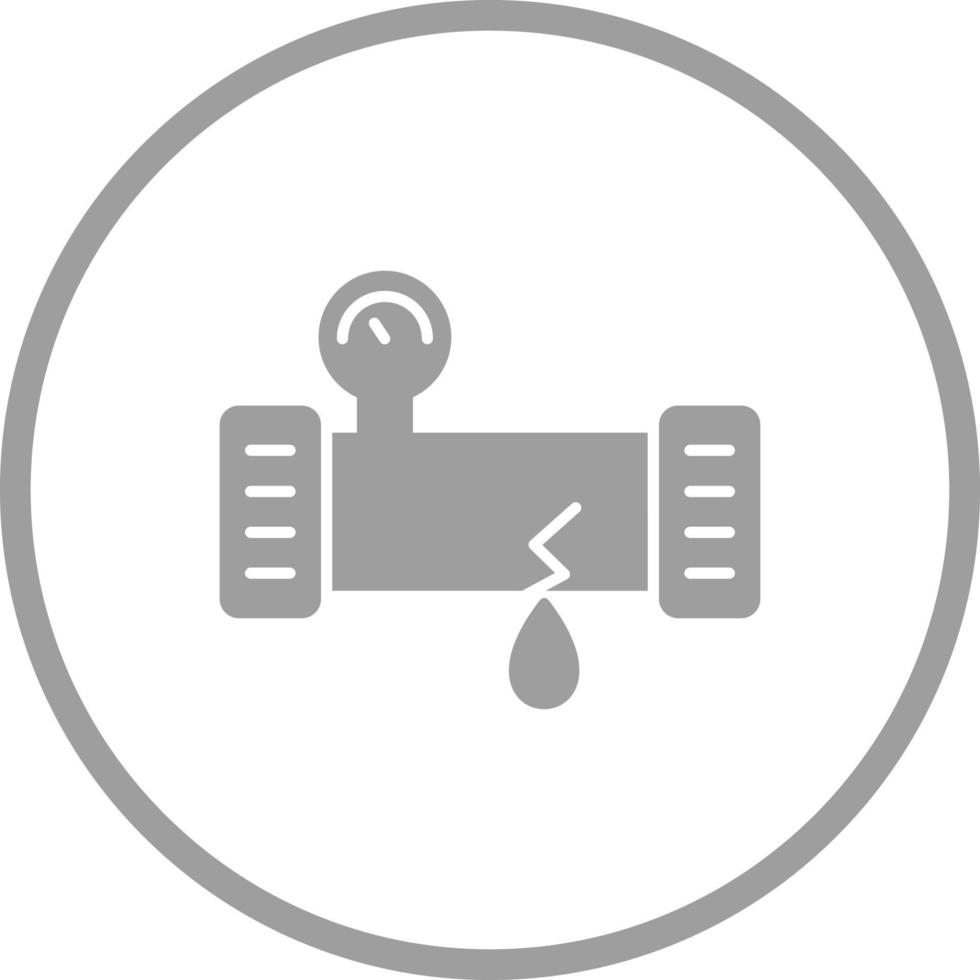 Broken Pipe Vector Icon