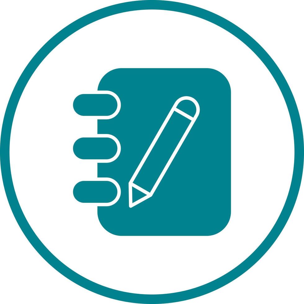 Notebook Vector Icon 17139300 Vector Art at Vecteezy