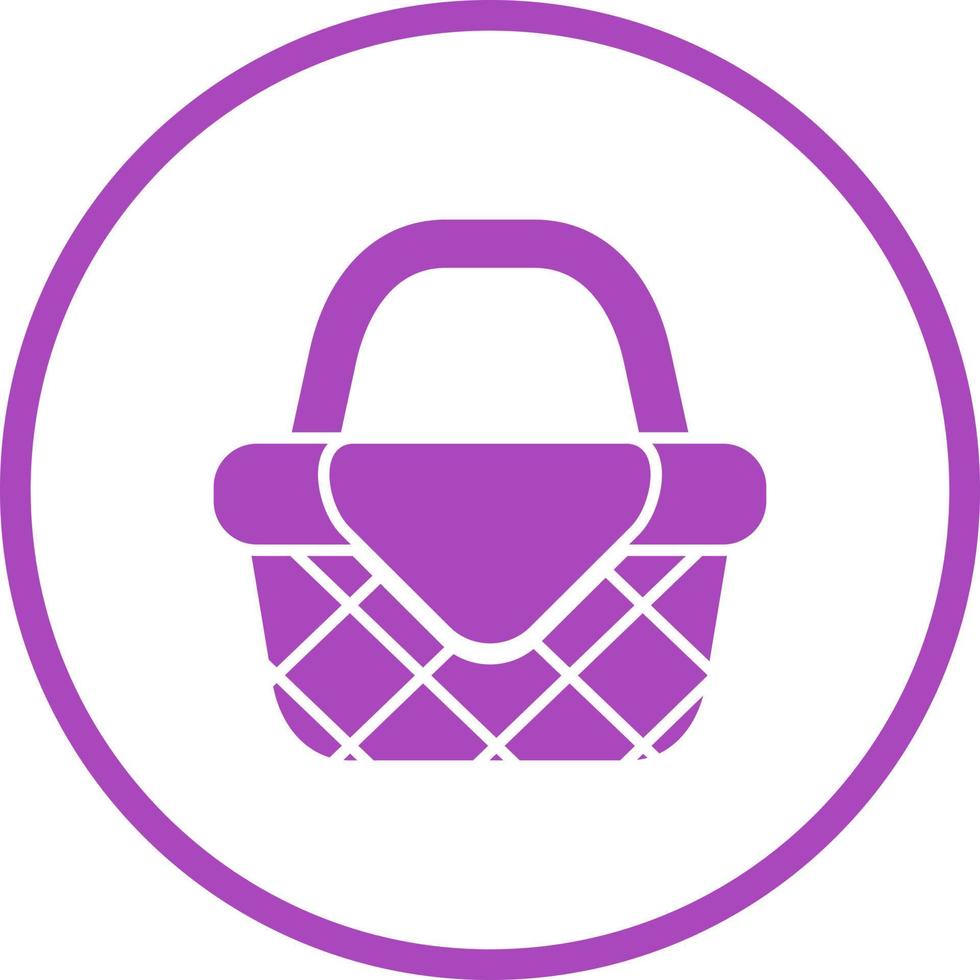 Picnic Basket Vector Icon