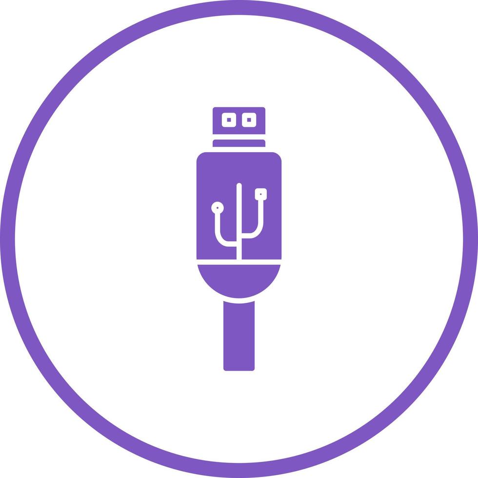 Usb Cable Vector Icon