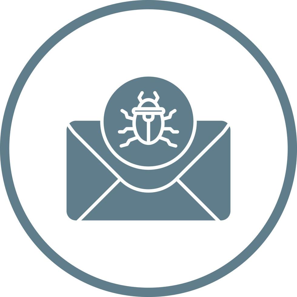 Mail Virus Vector Icon