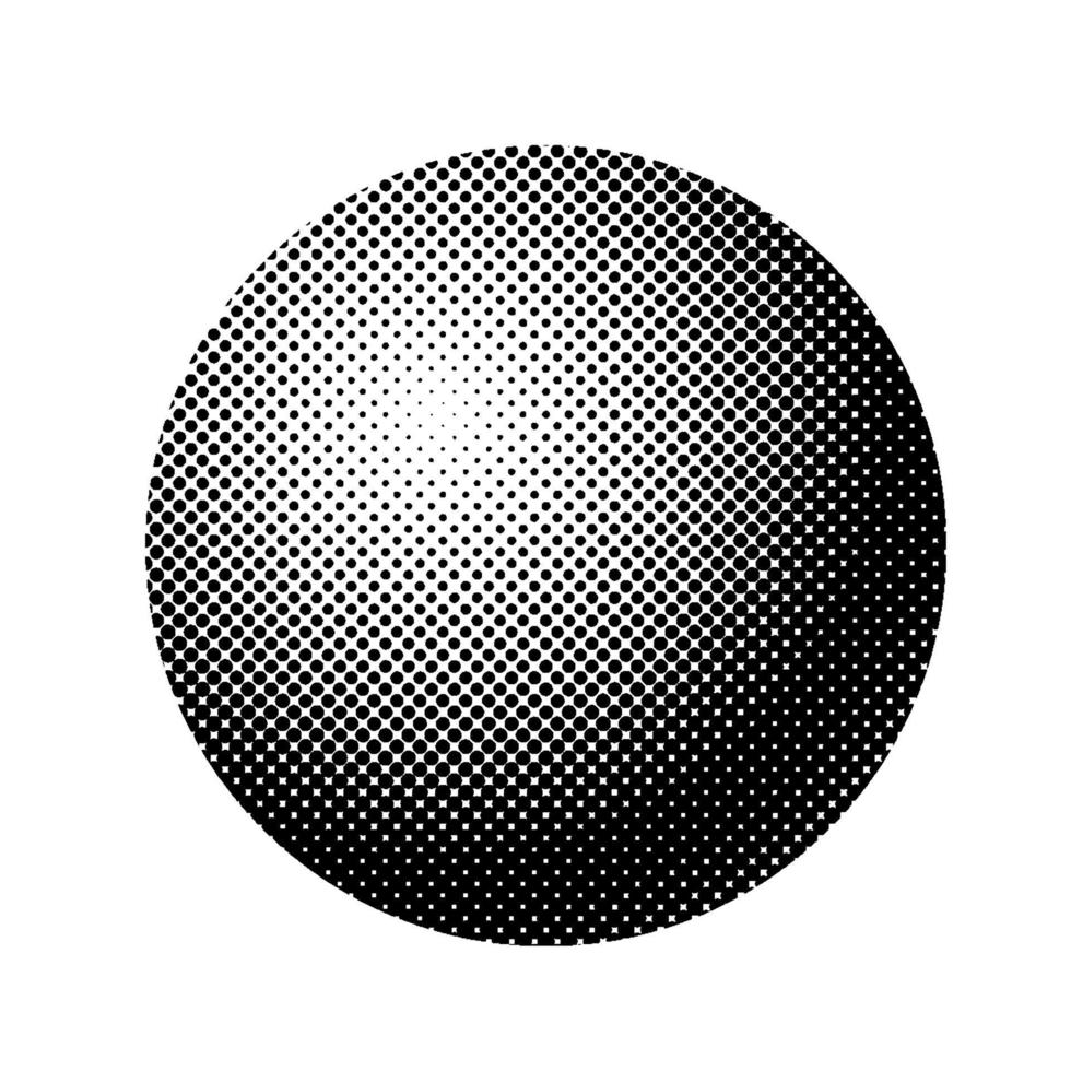 Ball made in gradient technique for abstract composition.Vector illustration. vector