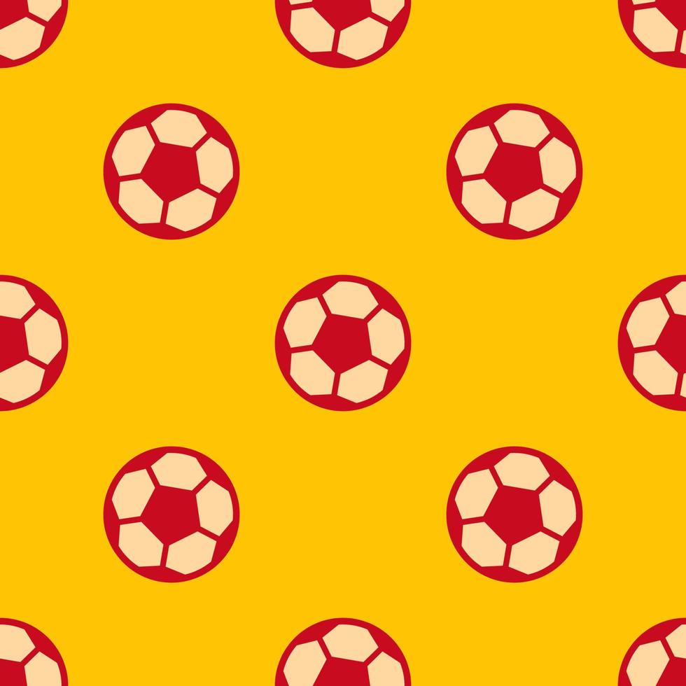 patrón brillante de balones de fútbol en estilo plano para impresión y diseño. Ilustración de vector. vector