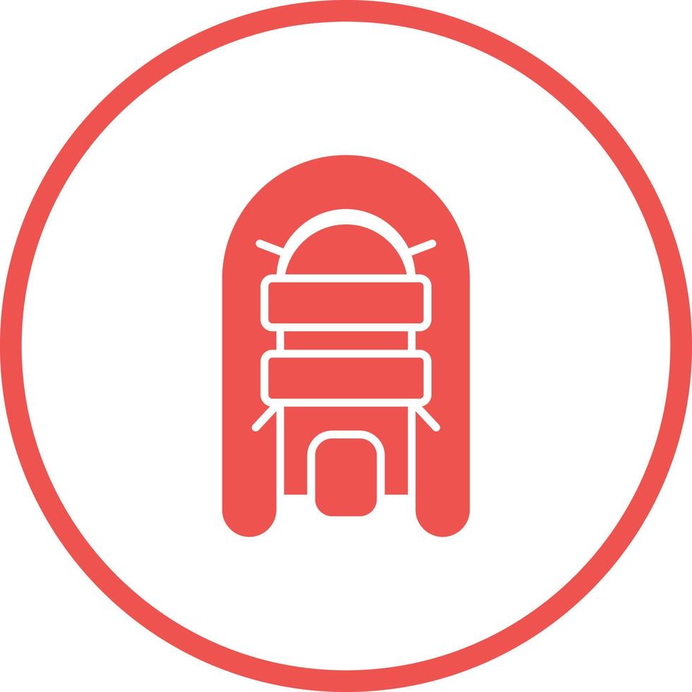 Inflatable Boat Vector Icon
