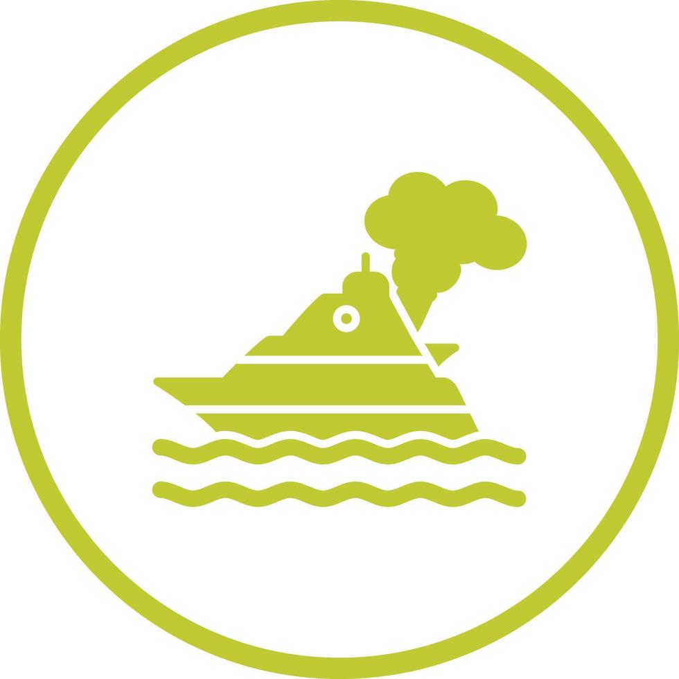 Ship Pollution Vector Icon