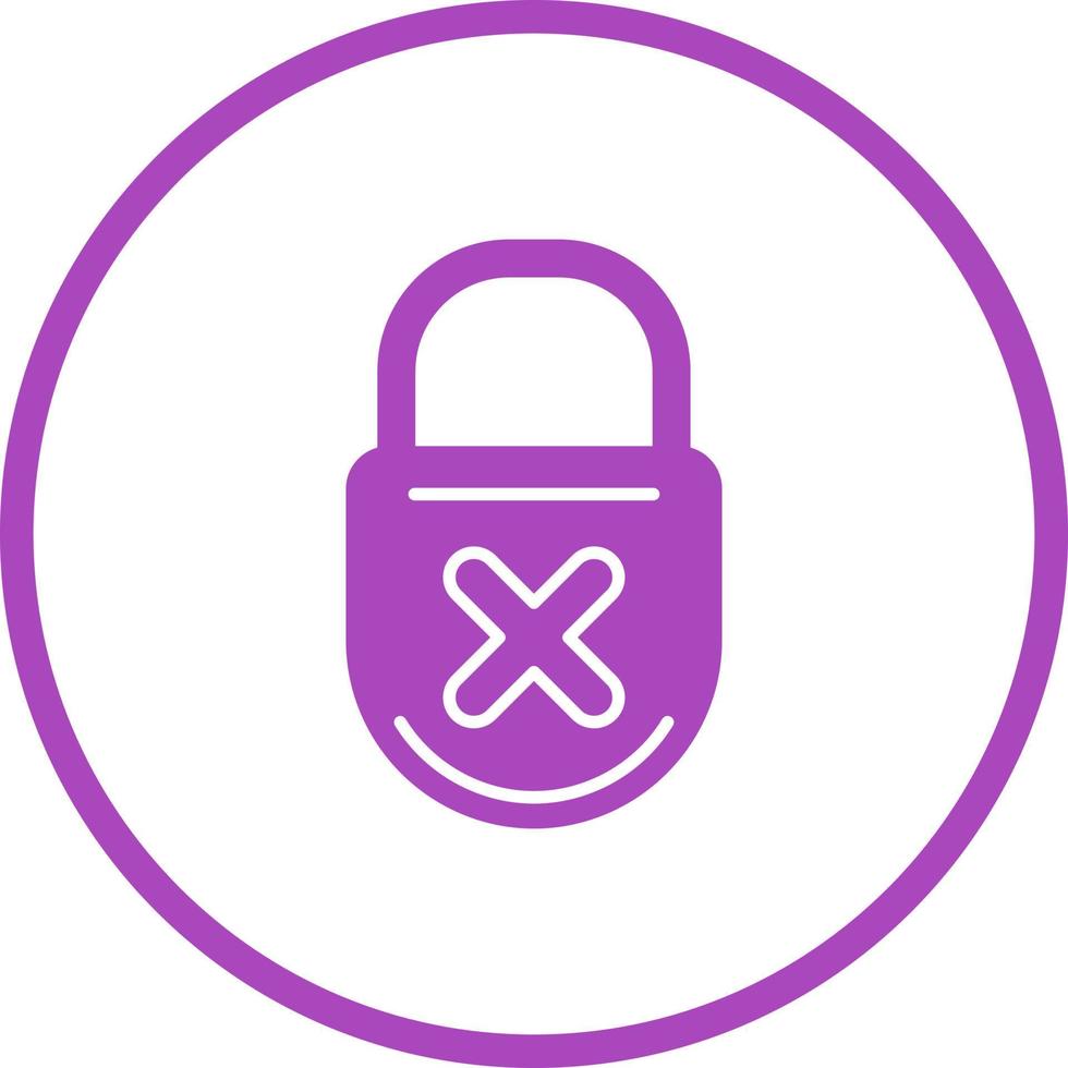 Unprotected Vector Icon