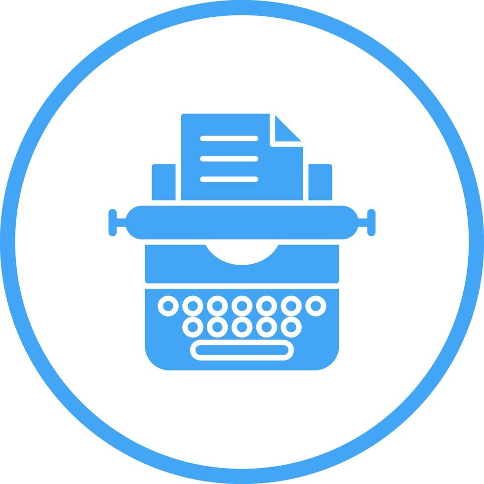 Typewriter Vector Icon