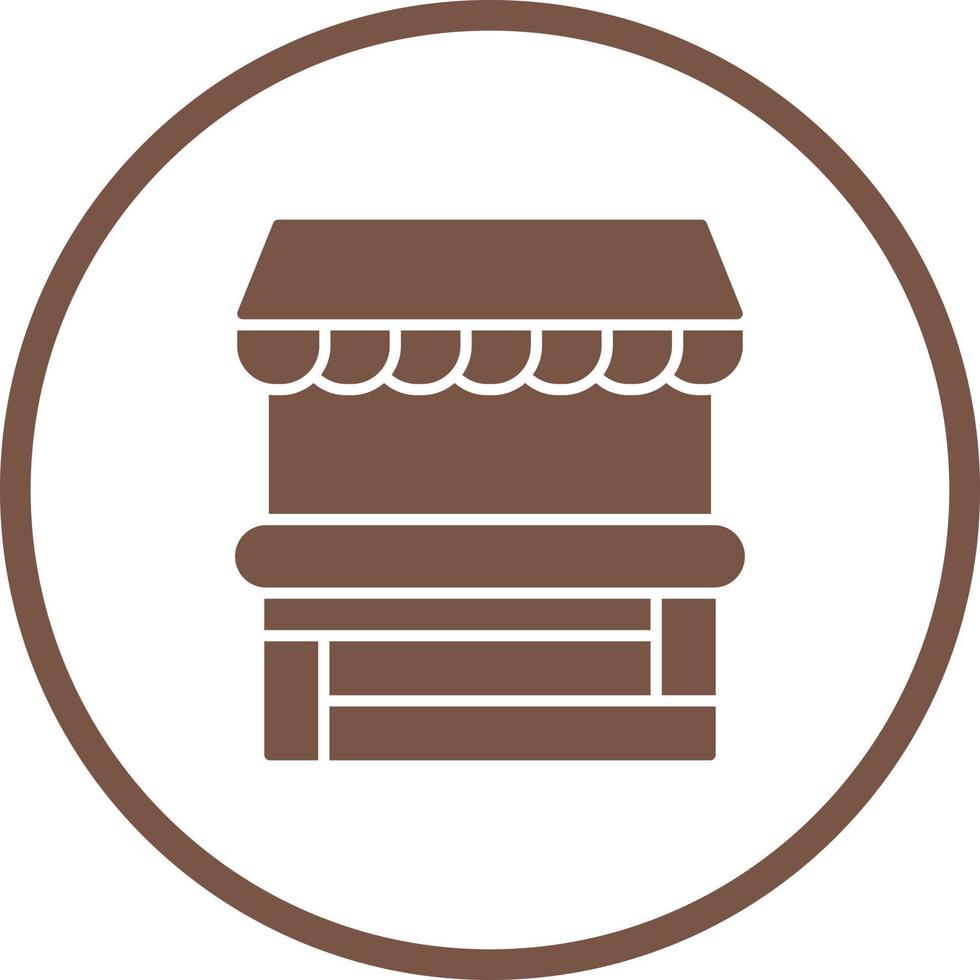 Food Stand Vector Icon