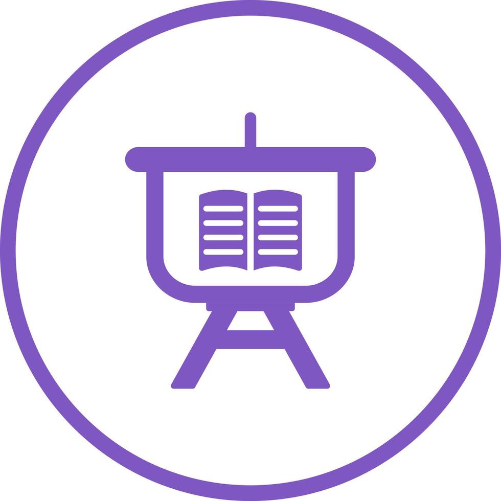 Education Presentation Vector Icon