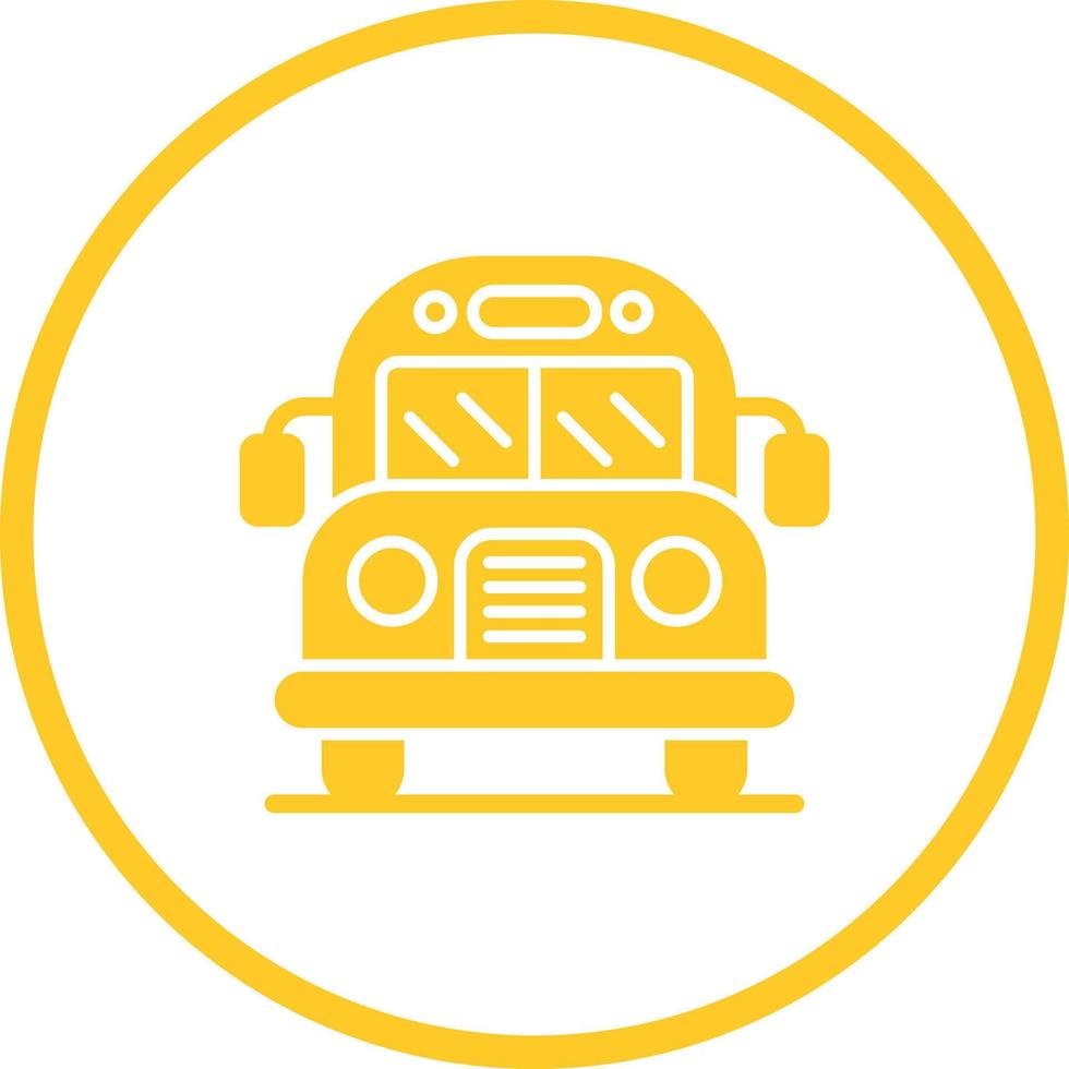 School Bus Vector Icon