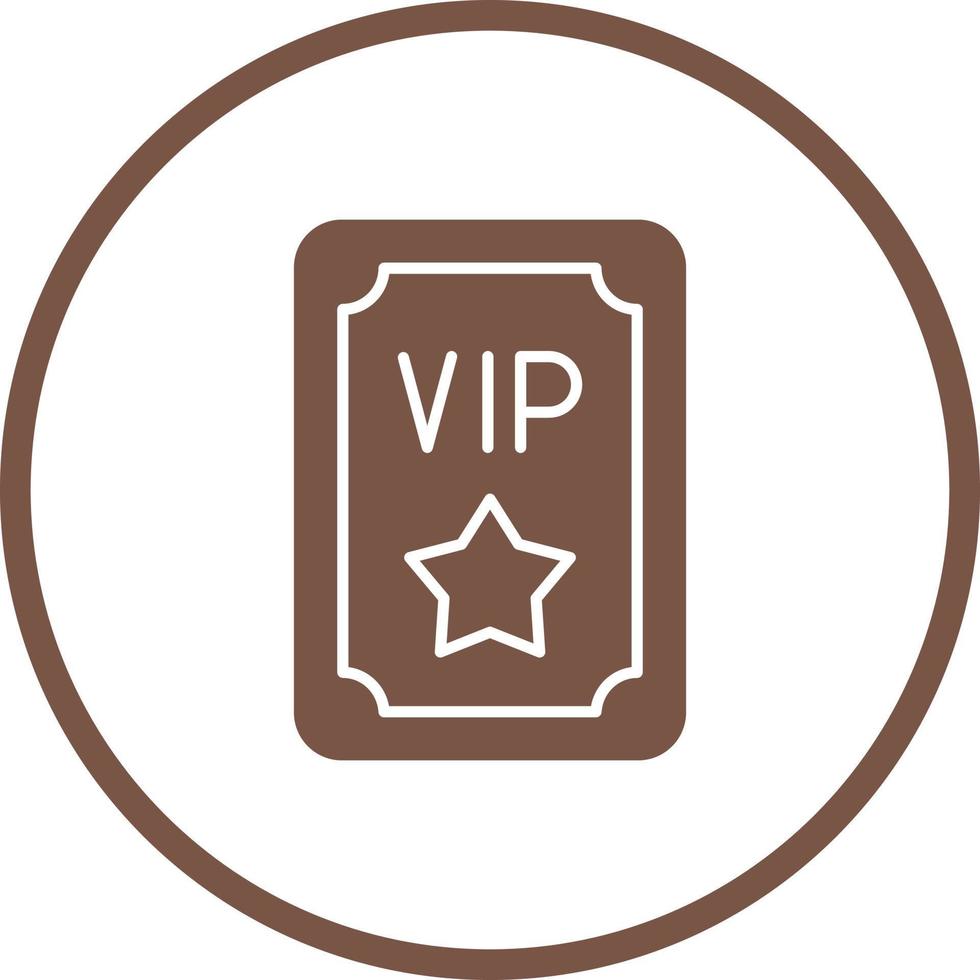 Vip Pass Vector Icon